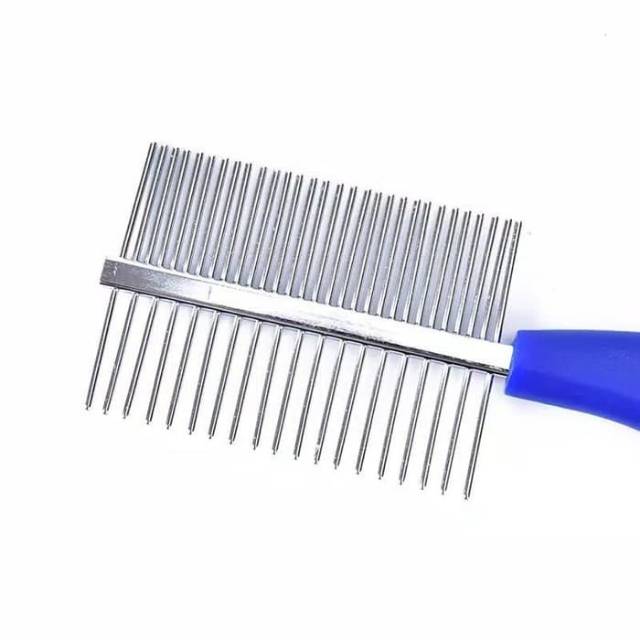 Pet Grooming &quot;STAINLESS 2 SISI&quot; Sisir Stainless Hewan