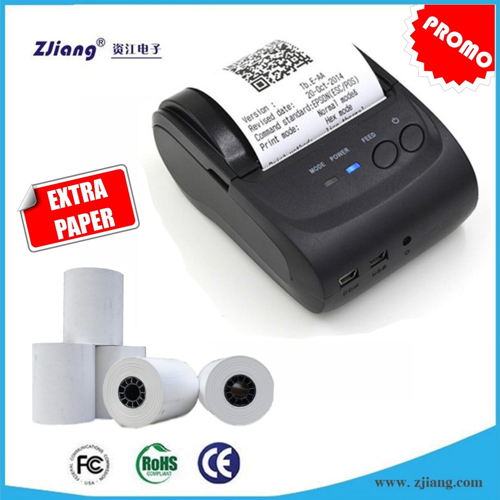 Mesin Printer Bluetooth Mini Hp Printer Mini Untuk Hp Cetak Struk Bon My Xxx Hot Girl 5389