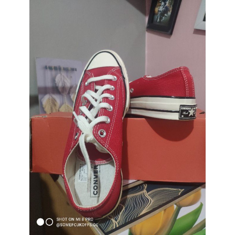 Converse 70S Enamel Red low