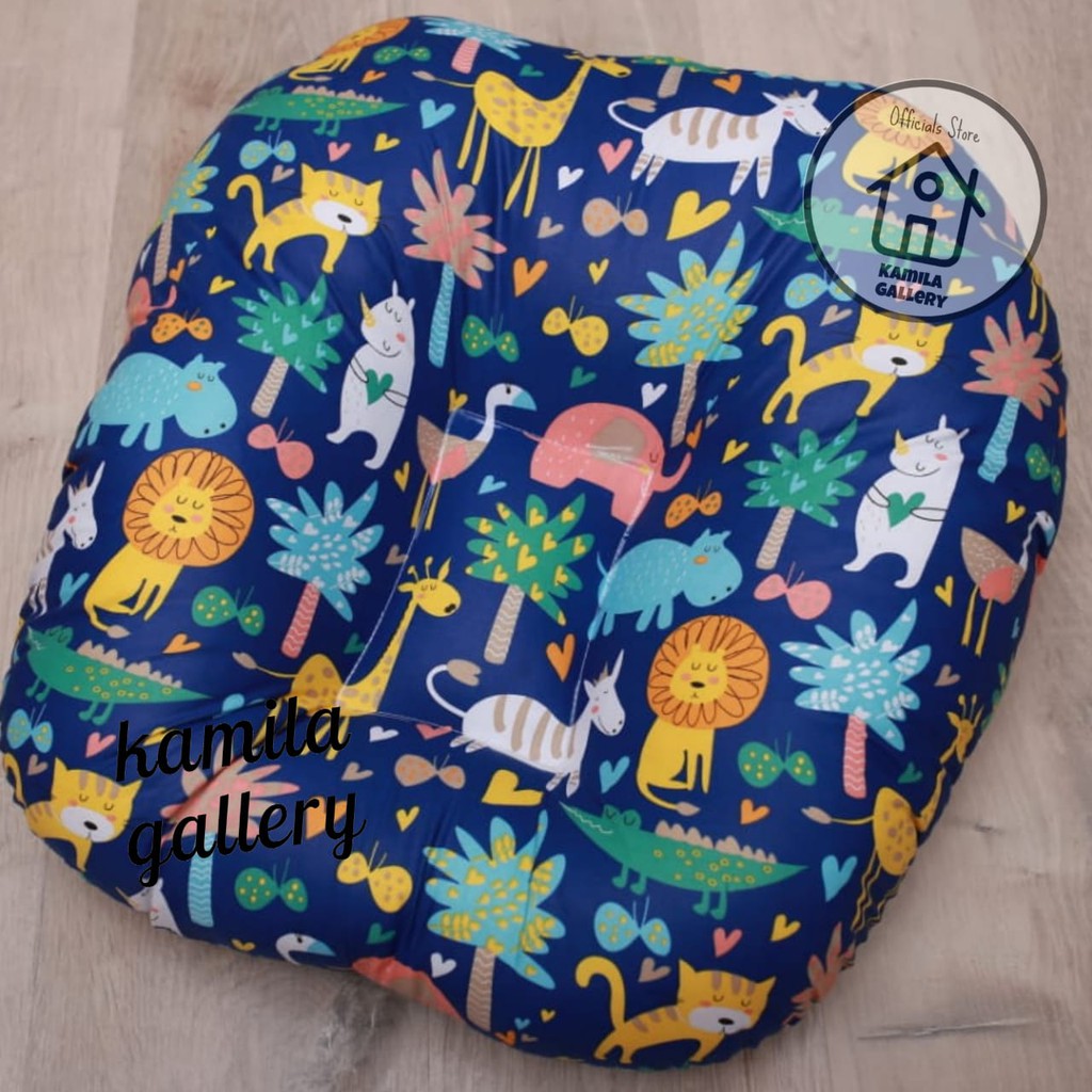 KASUR BAYI/SOFA BAYI/ALAS TENGKUREP/ KADO BAYI MOTIF NAVY BABY ANIMAL