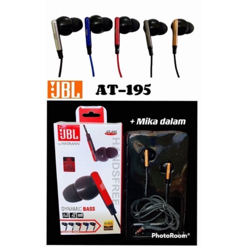 (RA) HF HEADSET JBL AT-195 DYNAMIC BASS PACKING IMPORT