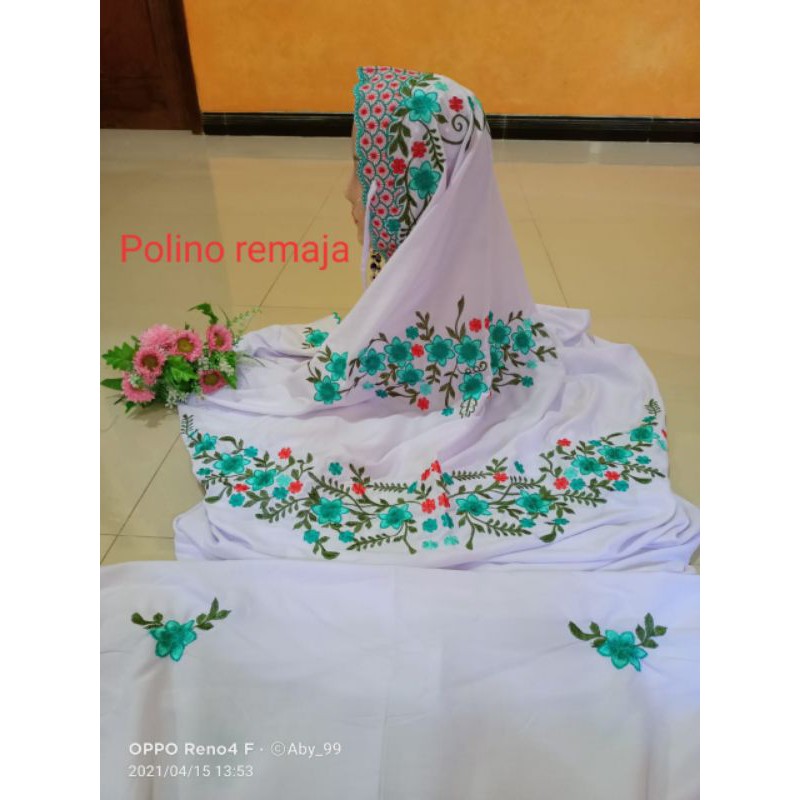 mukena bordir remaja/mukena bordir lajur/mukena remaja SMP