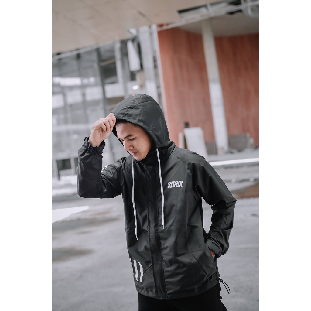 Jaket Casual Parka - Jacket Parasut Waterproof anti air Terbaru SLVHX