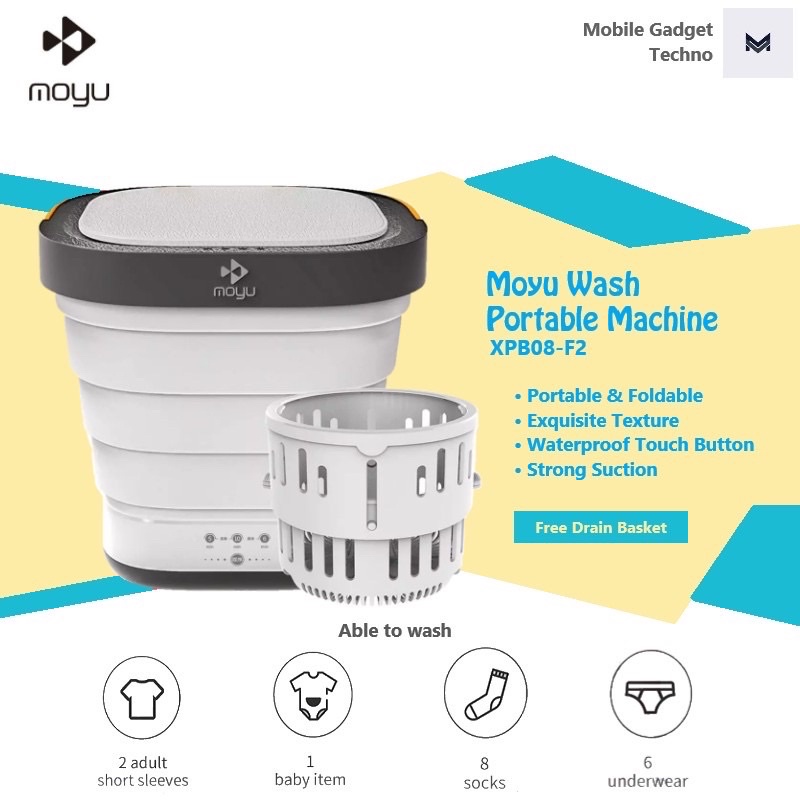 Preloved XIAOMI MOYU Gen 2 Mesin Cuci Portable