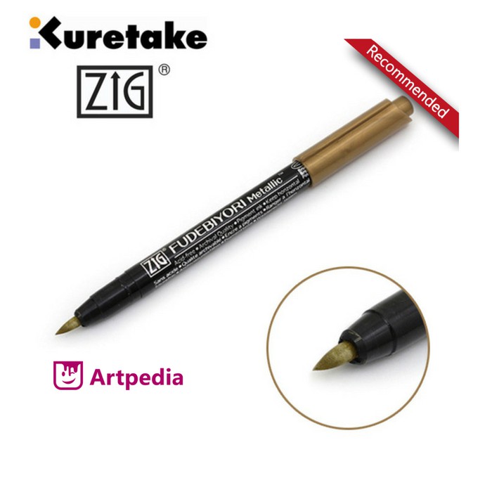 

[Promo] Kuretake Zig Fudebiyori Metallic Brush Pen Copper Berkualitas