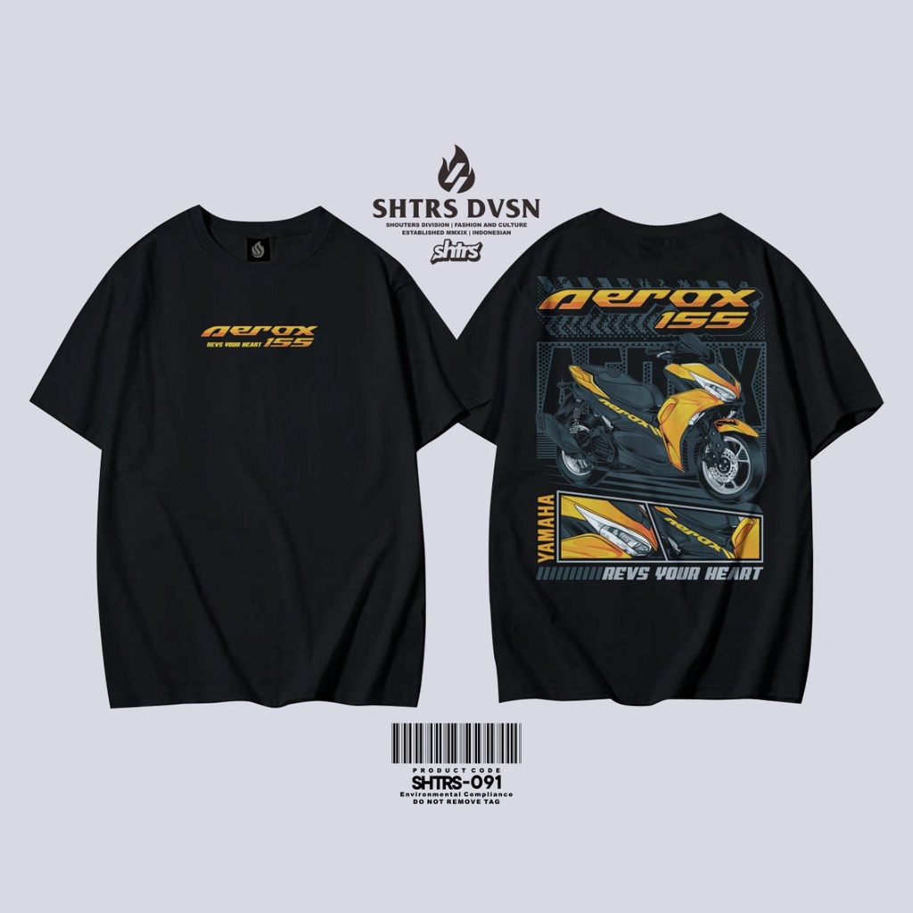 Kaos AEROX 155 CONNECTED Kaos AEROX KEREN Baju AEROX 155 PRIA DISTRO