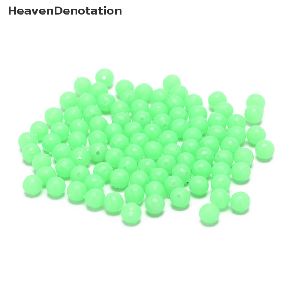 (Heavendenotation) 100 Pcs Pelampung Umpan Pancing Bentuk Bulat Ukuran 6 / 8mm