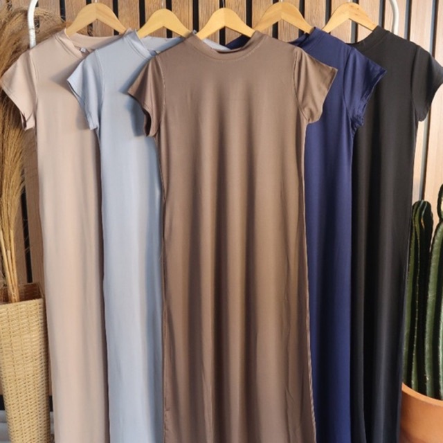 INER TANGAN PENDEK / DALAMAN GAMIS WANITA / INNER MANSET GAMIS LENGAN PENDEK