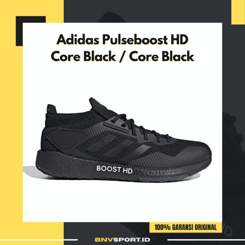 Sepatu Running Pria Adidas Pulseboost HD Core Black EG9971 Original Sneakers BNIB Sporty Bisa COD