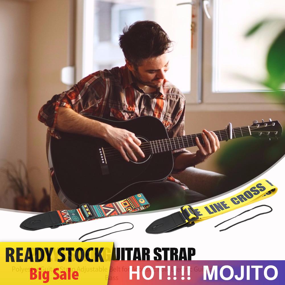 Strap Adjustable Untuk Gitar Akustik / Elektrik