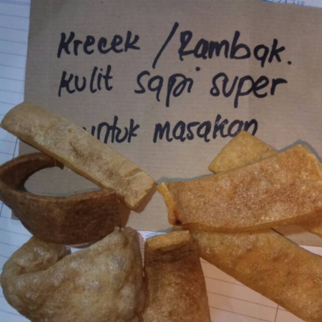 

Krecek atau rambak kulit sapi SUPER 500gram (untuk di masak)