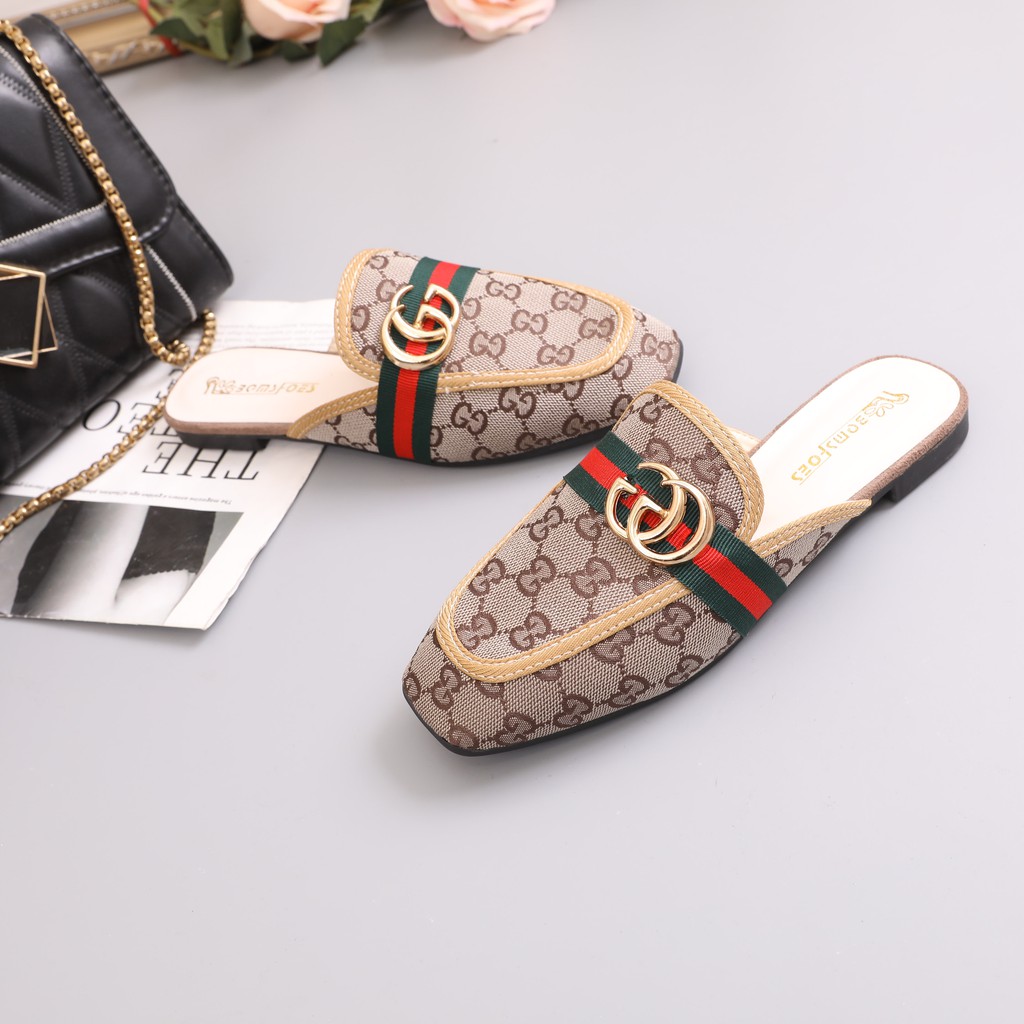 RYX - Croco Granty Sepatu Loafers Mules Fashion Casual - Ori Import