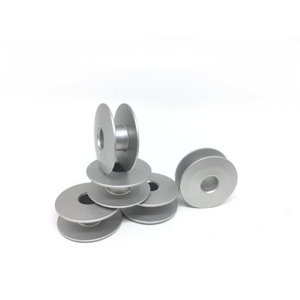 Spull Spool Aluminium / Bobbins Mesin Jahit High Speed - EMAS GOLD SILVER PERAK