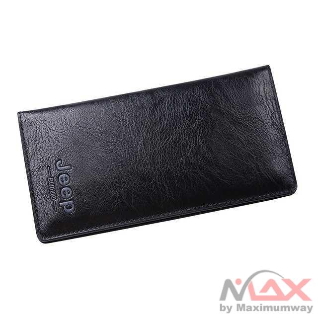 Rhodey 100% ORIGINAL ori Dompet Panjang Pria Bahan Kulit asli sapi import men laki laki hitam Canvas