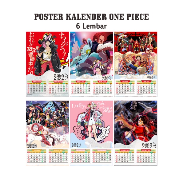 

KALENDER ANIME ONE PIECE 6 lembar / kalender poster / kalender dinding