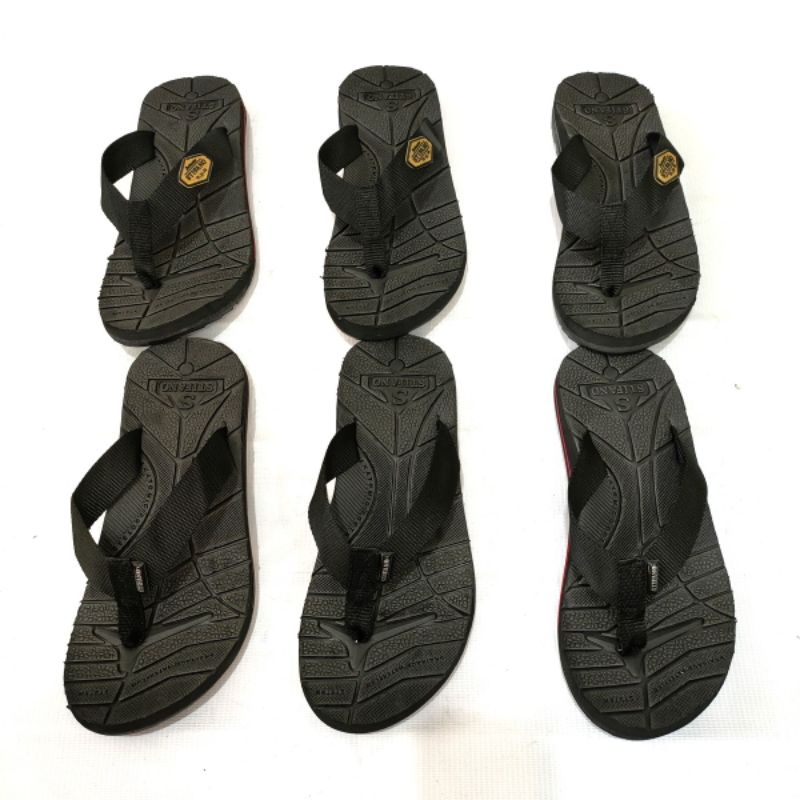Sandal pria Stifano NSH 01. 100% spon super &amp; tebal + sol karet tpr tidak licin orginal 100%