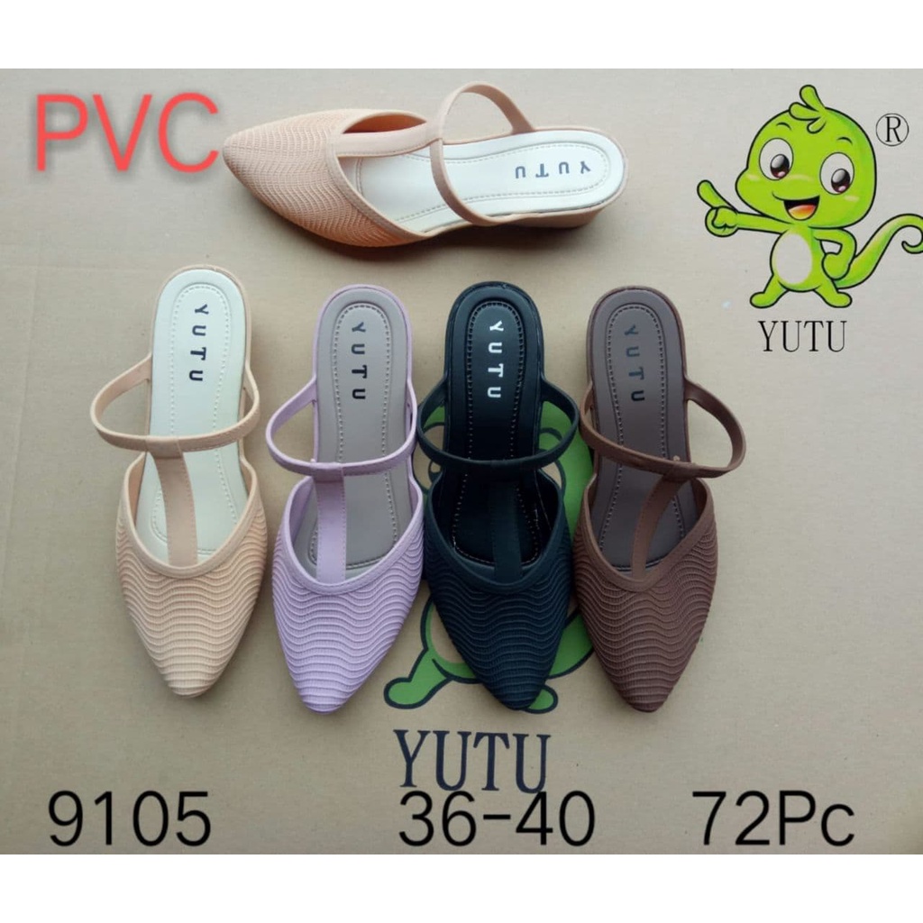 Sandal Jelly Wanita Wedges Yutu 9105 - SANDAL WANITA -SANDAL SELOP JELLY