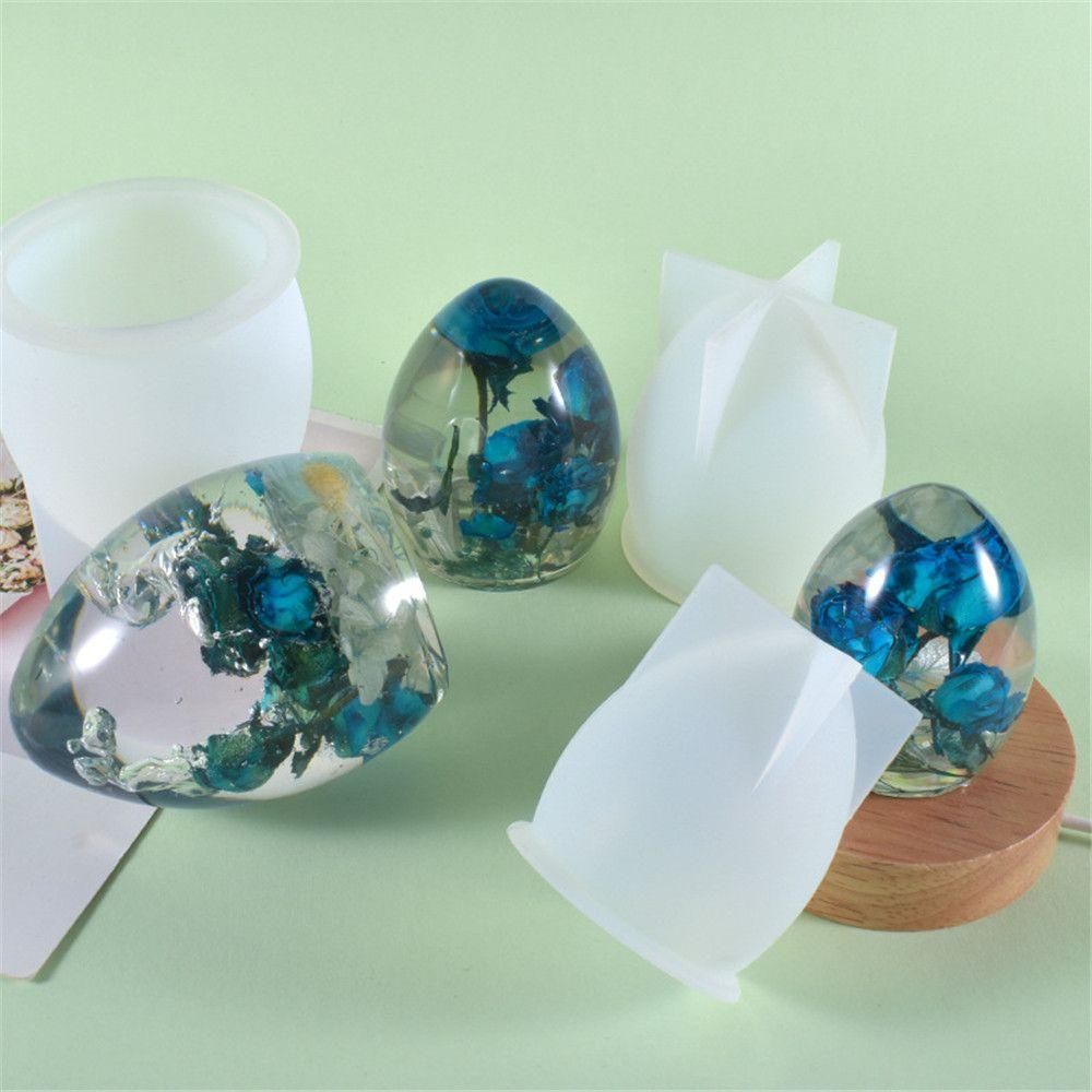 Solighter Lampu Malam Resin Cetakan DIY Liontin Gantung Membuat Perhiasan Alat Starry Sky Ball Silicone Mold