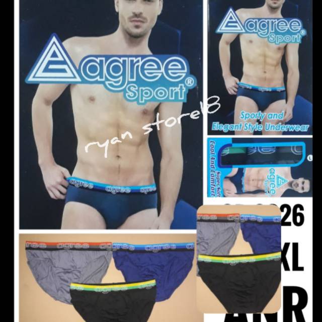 CD PRIA AGREE SPORT /Celana Dakam Karet Boxer  CD 2326