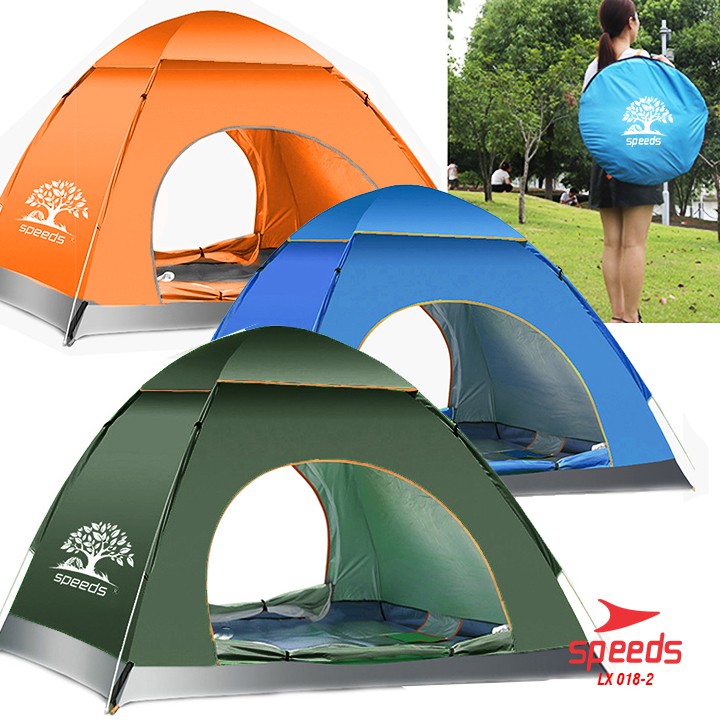 Tenda Camping Speeds 2mx2mx1.3m 2 pintu Buka Otomatis Tenda Lipat 018-2