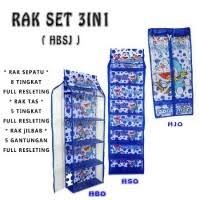 RAK SET GANTUNG 3in1 ( Rak Tas, Rak Sepatu, Rak Jilbab )