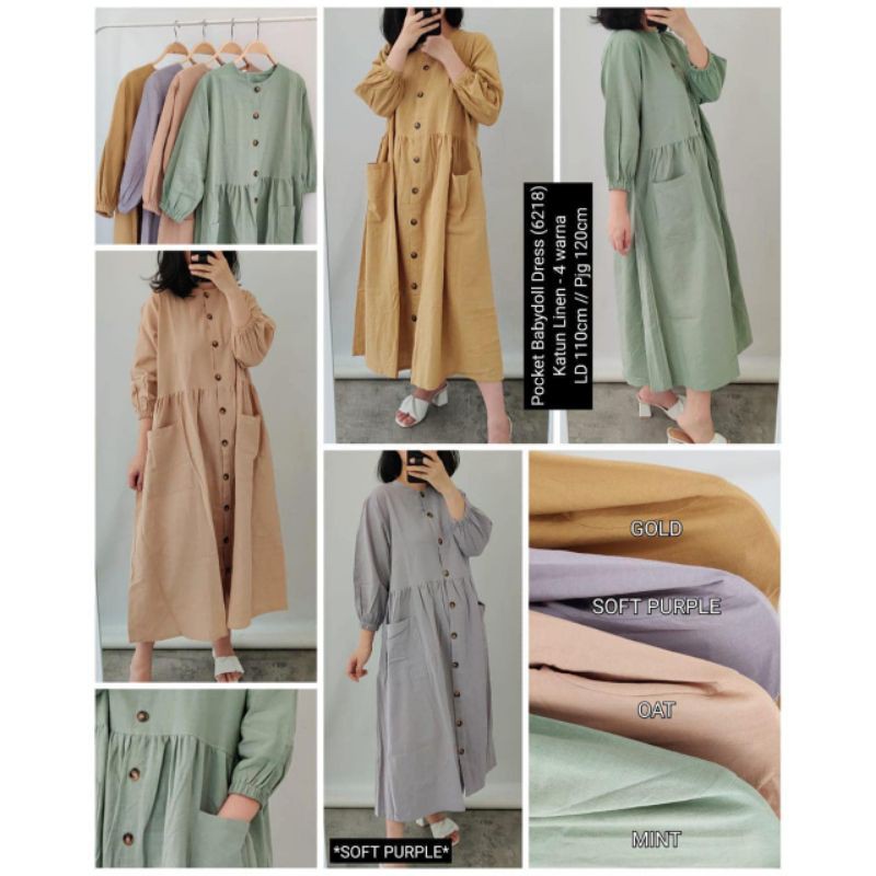 baby doll linen dress