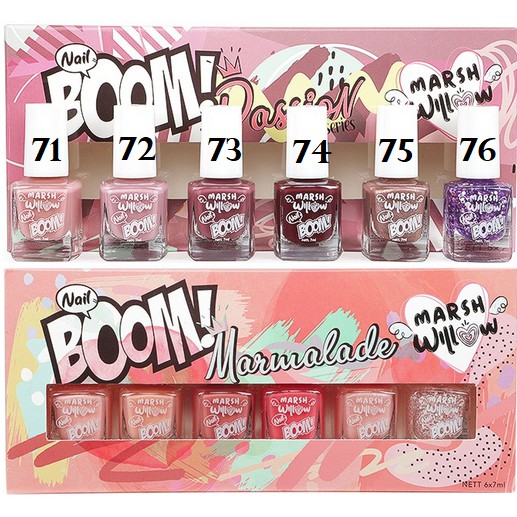 ⭐BAGUS⭐ [BISA PILIH WARNA] MARSHWILLOW NAIL POLISH BOOM | Kutek / Cat Kuku Ecer