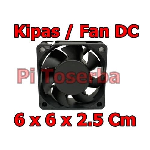 Fan DC 12 Volt 6 cm x 6 cm x 2,5 cm