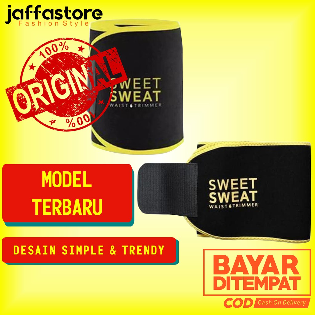 Korset Pelangsing Pengecil Pembakar Lemak Perut Pria Wanita Original Sweet Sweat Waist Trimmer