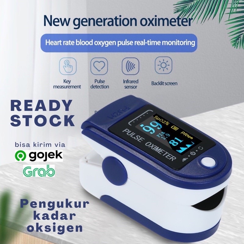 Oximeter LK88 Fingertip Pulse Oxymeter Alat Ukur Oksigen Murah