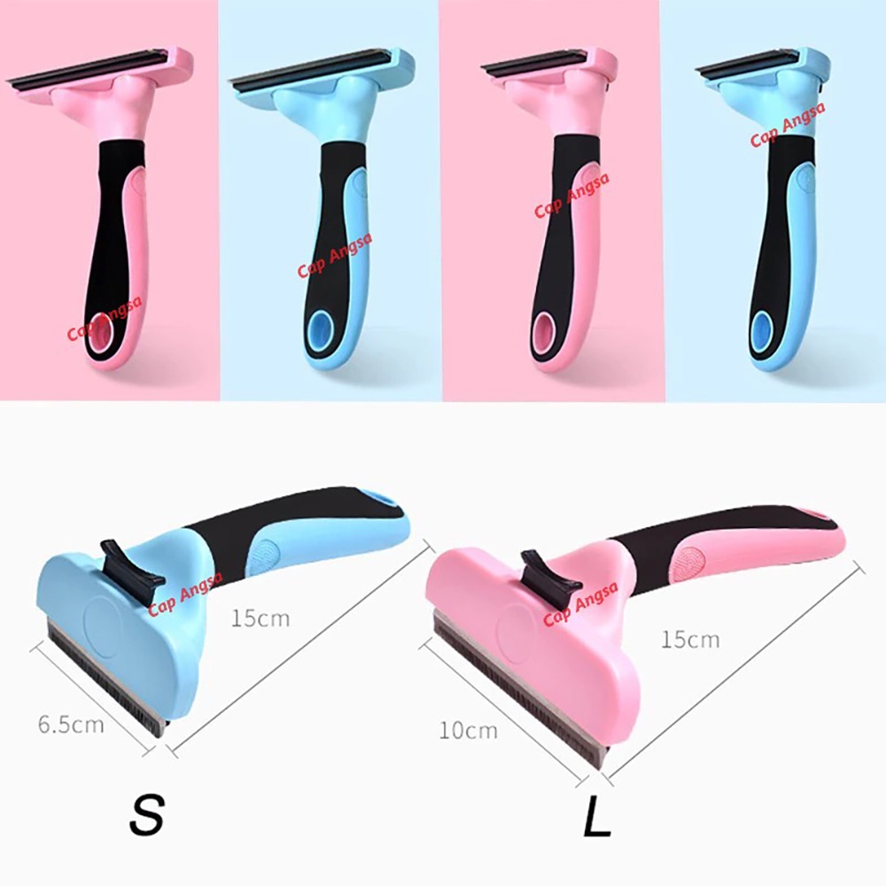 SISIR CUKUR HEWAN ANJING KUCING KNIFE SHEDDING TRIMMER KNOT COMB BRUSH GROMING DOG CAT HAIR REMOVER