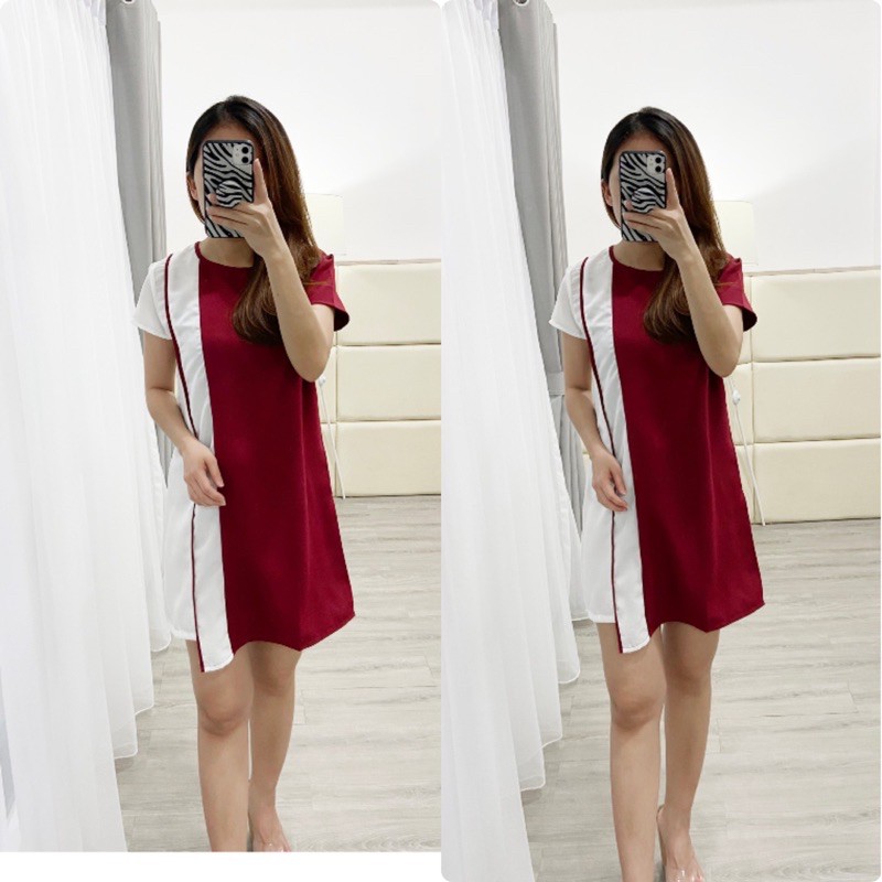 dress casual korea / mini dress wanita / K LUH