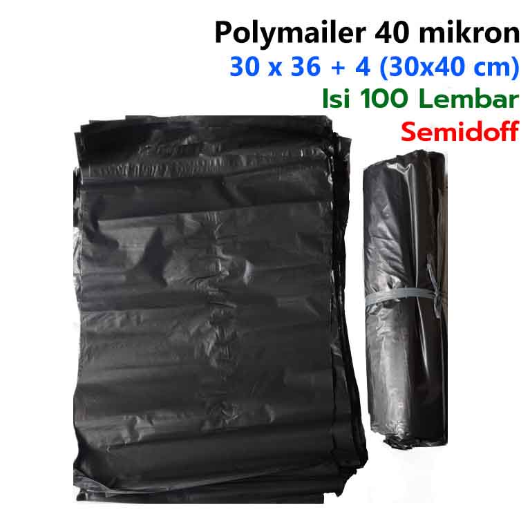 Jual 100pcs Polymailer 30x40 Cm Amplop Plastik Dengan Seal Warna Hitam Plastik Packing Olshop 7808