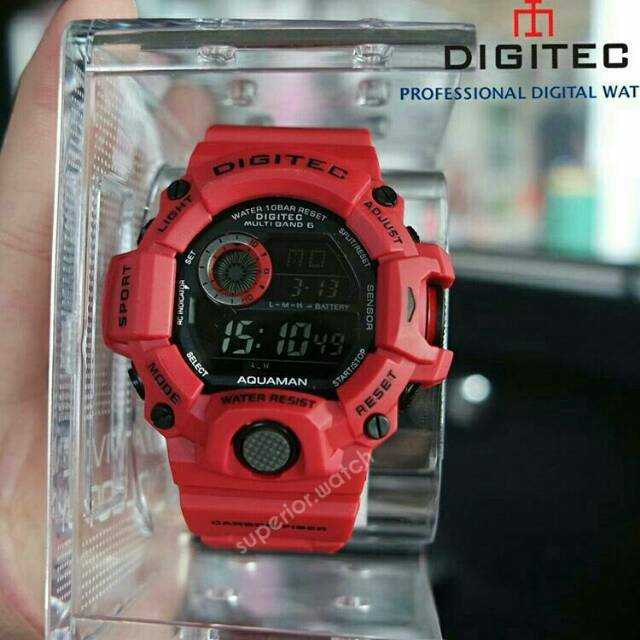 Jam Sport Digital Pria wanita 
Digitec Rangeman DG 2064 Merah Original
