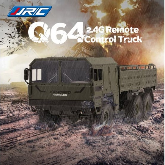 JJRC Q64 6WD MILITARY OFFROAD TRUCK RC Size 1:16 Remote Control Rc Car