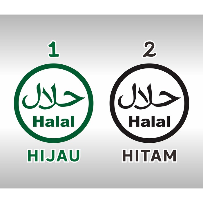 

Label Sticker Logo Halal stiker Vinyl Anti Air Bundar diameter 9,5 cm