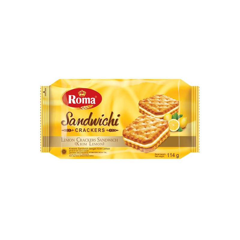 

ROMA SANDWICHI CRACKERS LEMON 120gr