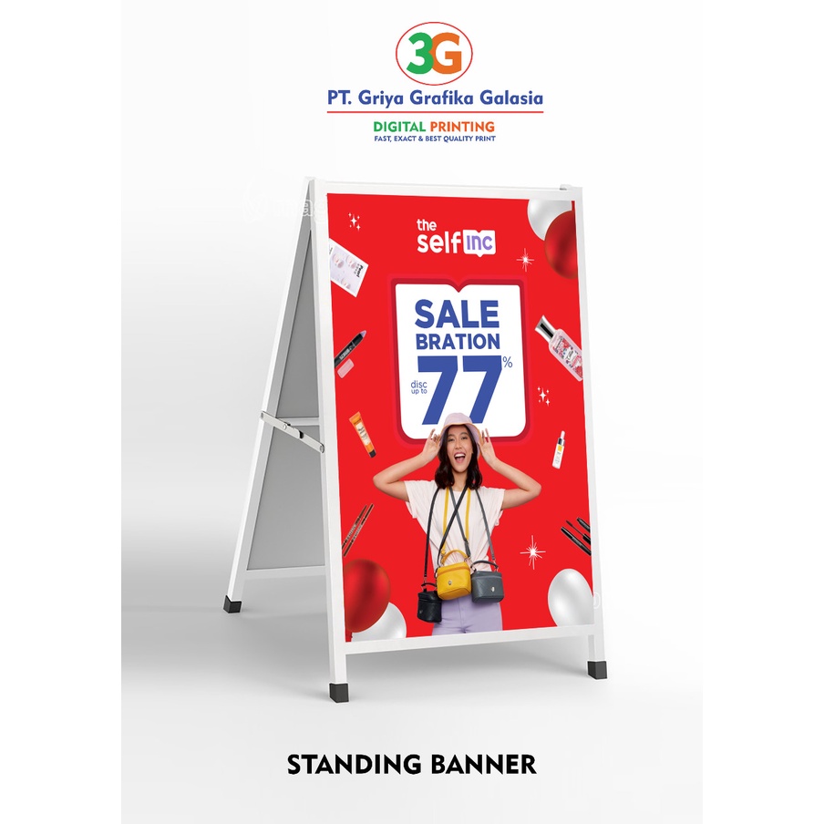 Jual Standing Banner Besi Cetak Standing Banner Shopee Indonesia 8852