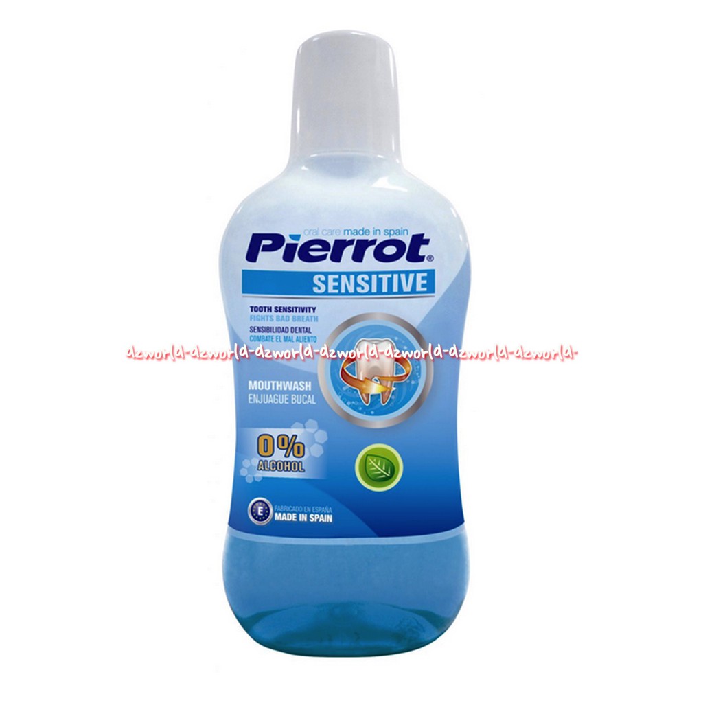 Pierrot Sensitive Mouthwash Tooth 500ml Obat Kumur Kumur Untuk Gigi Sensitif Pierot Sensitive Teeth