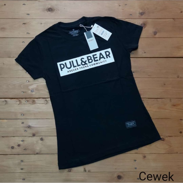 PREMIUM  PULL&BEAR GIRL BLACK COLOUR | KAOS CEWEK
