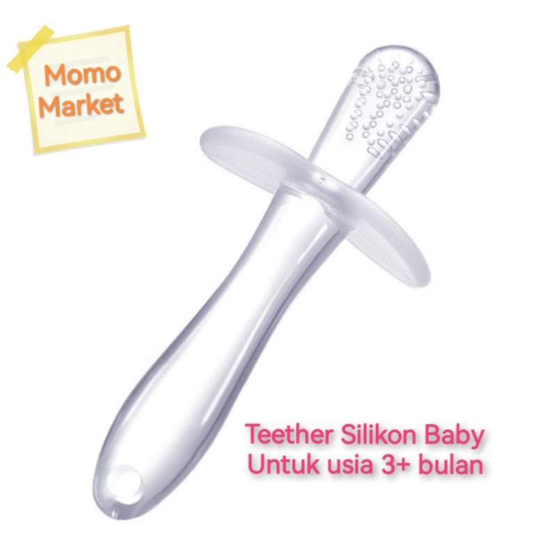 Teether Silikon Baby Putih