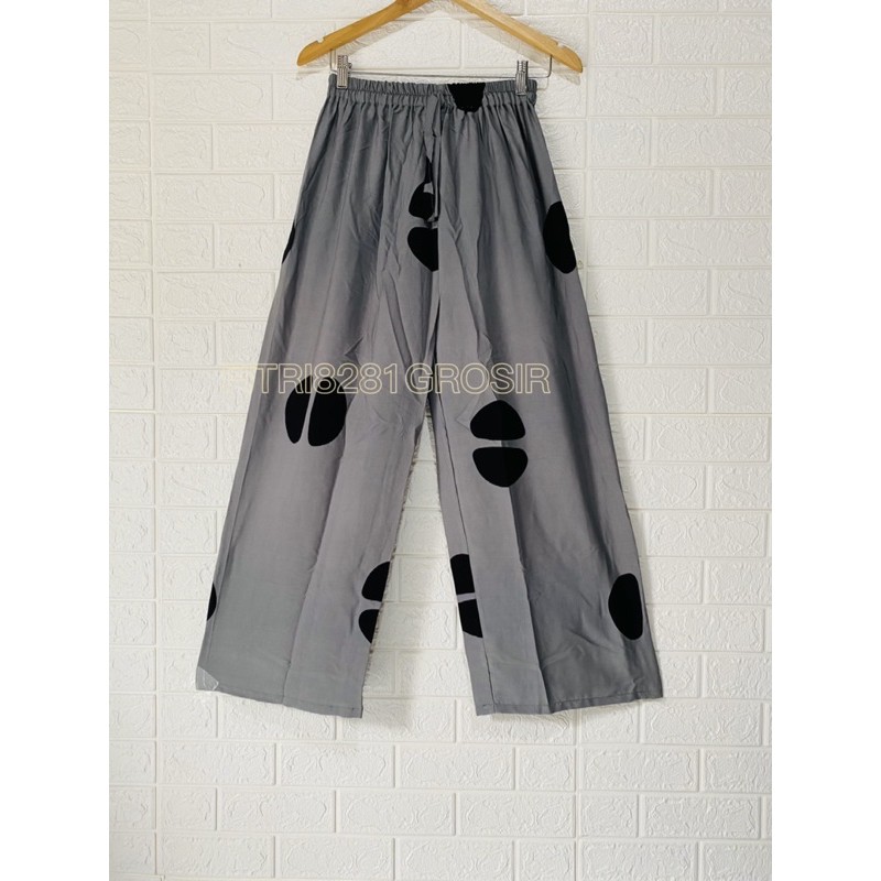 CELANA KULOT RAYON MOTIF POLKADOT/KOPI ADEM NYAMAN DI PAKAI