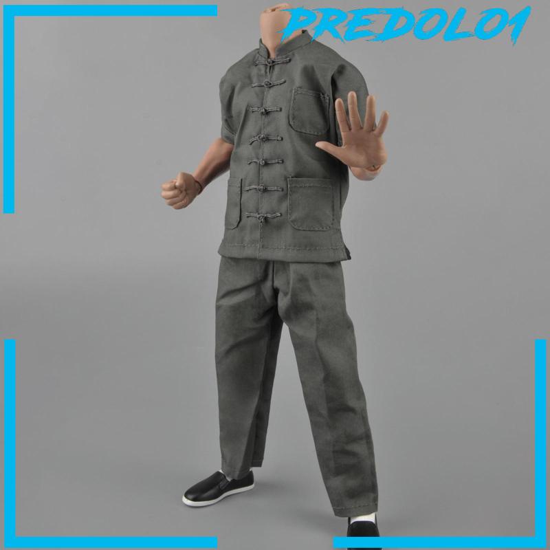 [PREDOLO1] Kung Fu Suit Chinese Kongfu Costum Doll Clothes for Accessories Xmas Gifts