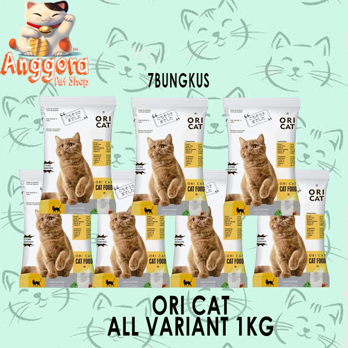 Makanan kucing murah ORI CAT 7pcs All varian ( EKSPEDISI)