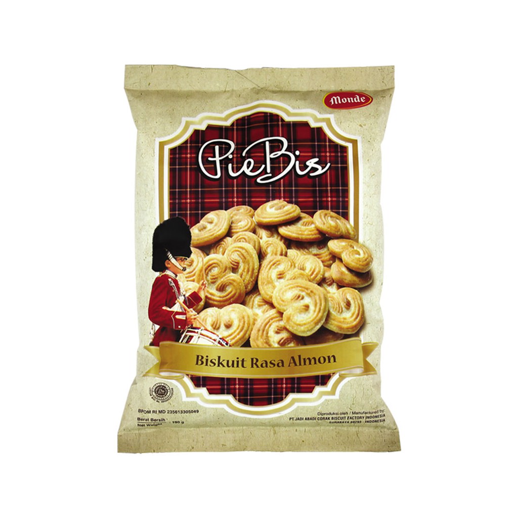 

Monde PieBis - Biskuit Rasa Kacang Almond 190gr Murah