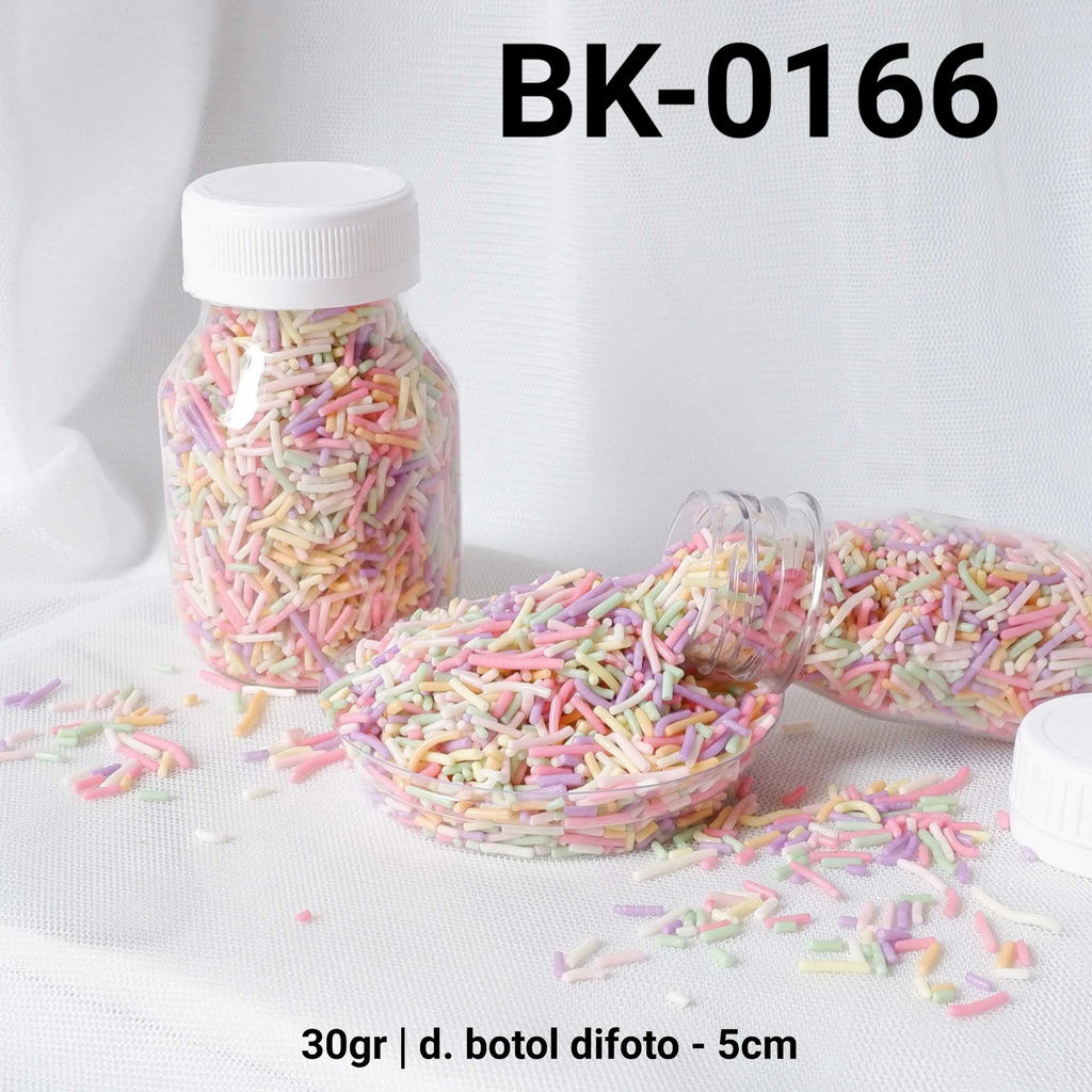 

BK-0166 YBB Sprinkles sprinkel 30gr 30 gram meses warna pastel