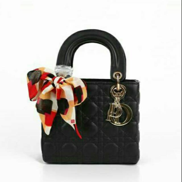 Bag tas dior wanita-slempang-hitam-murah