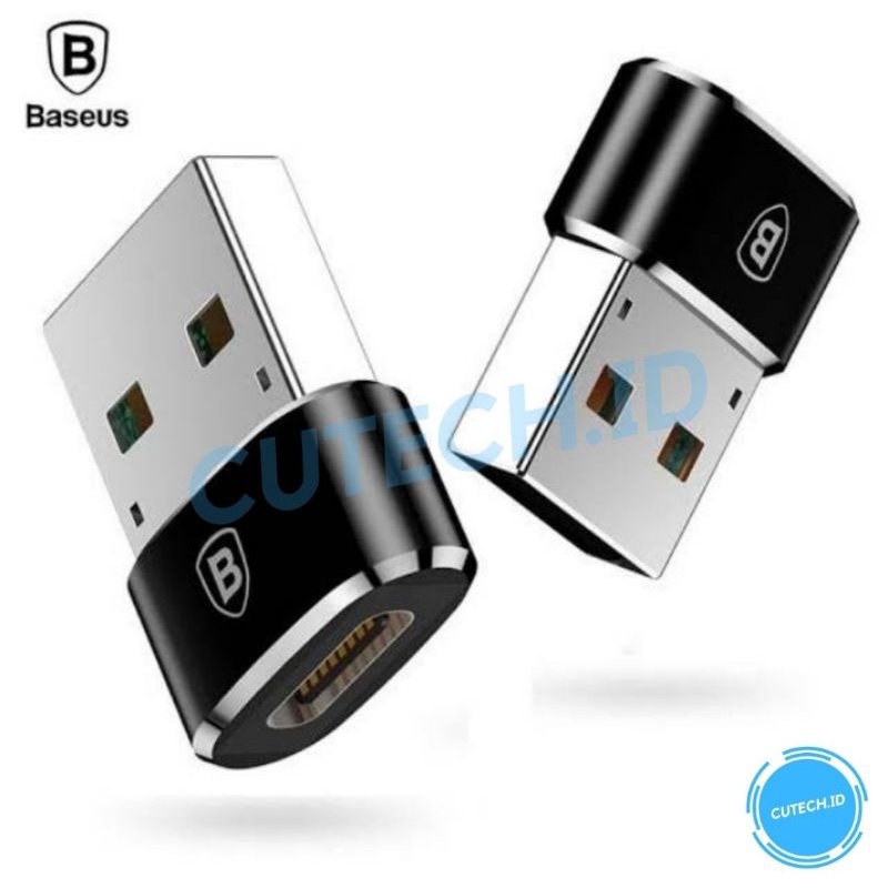 Baseus OTG Converter Adaptor USB A to Type C kode CAAOTG-01 CATJQ-01 (Support Fast Charging)