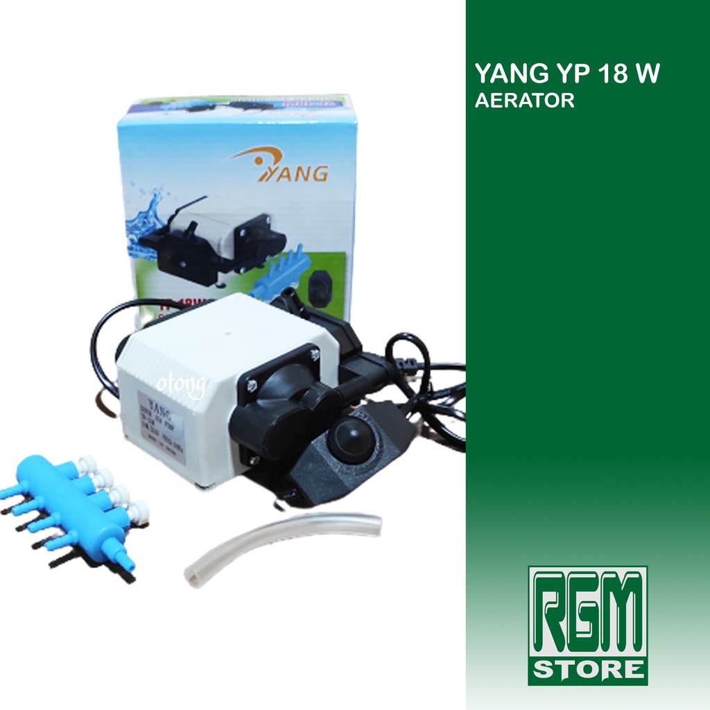 YANG YP 18 watt yp18w 18w aerator mesin gelembung udara kolam aquarium