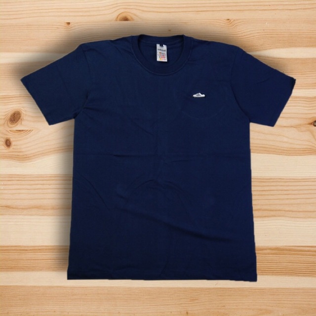 Kaos Adidas Sneaker Embroidery Patch Blue